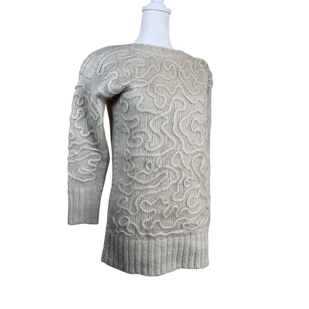 Mayoral Girls Sweater 12 Textured Knit Y2K Cozy Cream